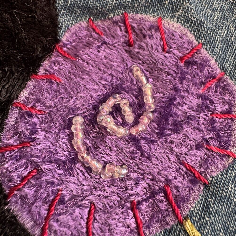 Susan Bristol P L Floral Hand Embroidered Patchwork Denim Vest Y2K 90s Vintage - Picture 10 of 16